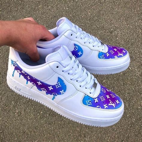 air force custom lv blue|personalized air force 1 shoes.